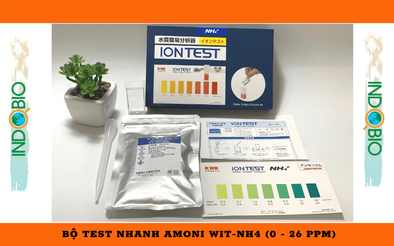 BỘ TEST KIT KIỂM TRA NHANH HÀM LƯỢNG AMONI TRONG NƯỚC THẢI WIT-NH4 KRK NHẬT BẢN